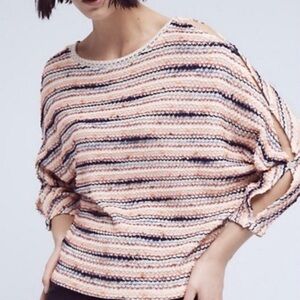 Anthropologie Postmark Malu spacedye sweater peekaboo dolman sleeves Women XS